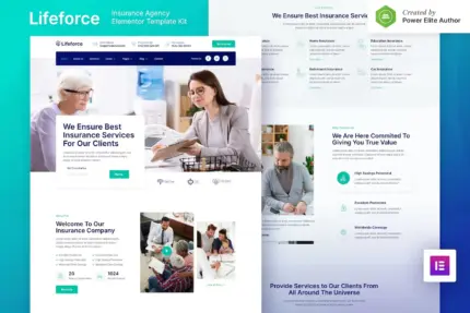 Lifeforce – Insurance Agency Elementor Template Kit